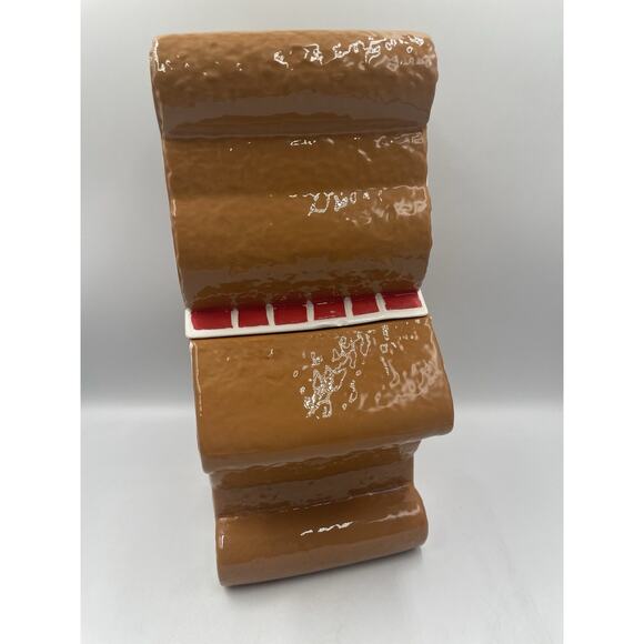 Disney Ceramic XL Winnie the Pooh Gingerbread Christmas🎄Cookie Jar NEW - Picture 7 of 11